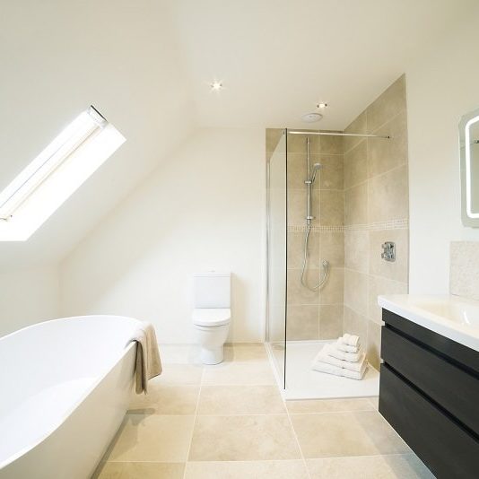 Interior View Of Beautiful Luxury Bathroom